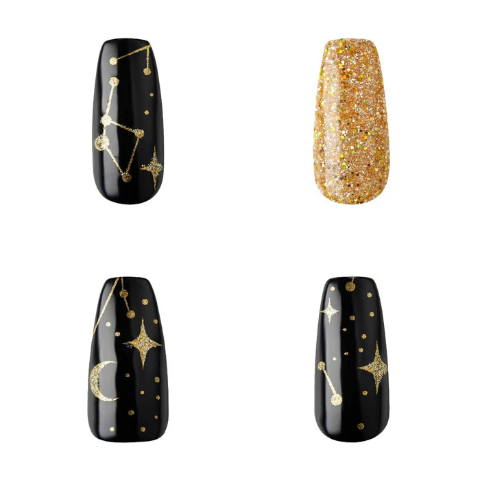 Kiss GoldFinger Gel Glam 24 Nails - Shoothing Stars - Image 3