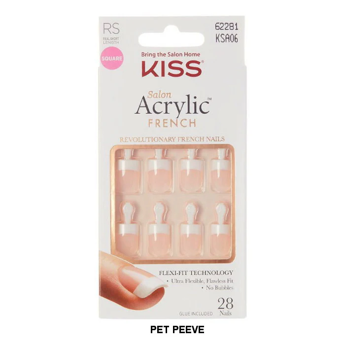 KISS PROFESSIONAL SALON ARCRYLIC FRENCH 28 NAILS - Image 3