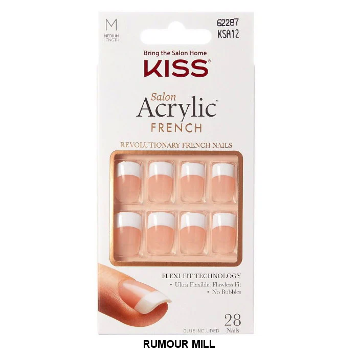 KISS PROFESSIONAL SALON ARCRYLIC FRENCH 28 NAILS - Image 4