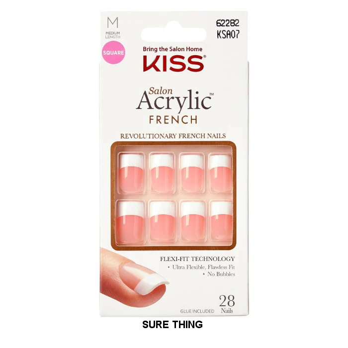 KISS PROFESSIONAL SALON ARCRYLIC FRENCH 28 NAILS - Image 7