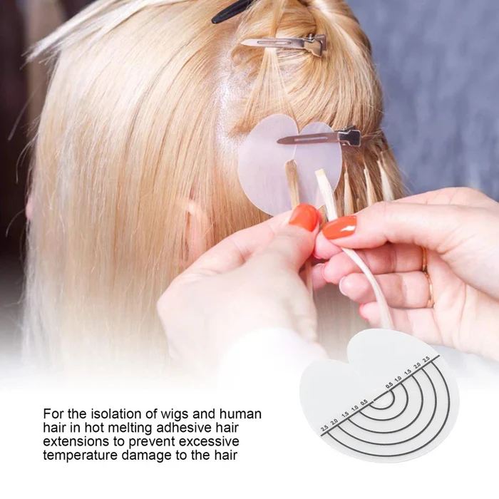 Lord & Cliff Plastic Fusion Disk Heat Guards for Hair Extension - One Pack (10 PCS) - Image 3