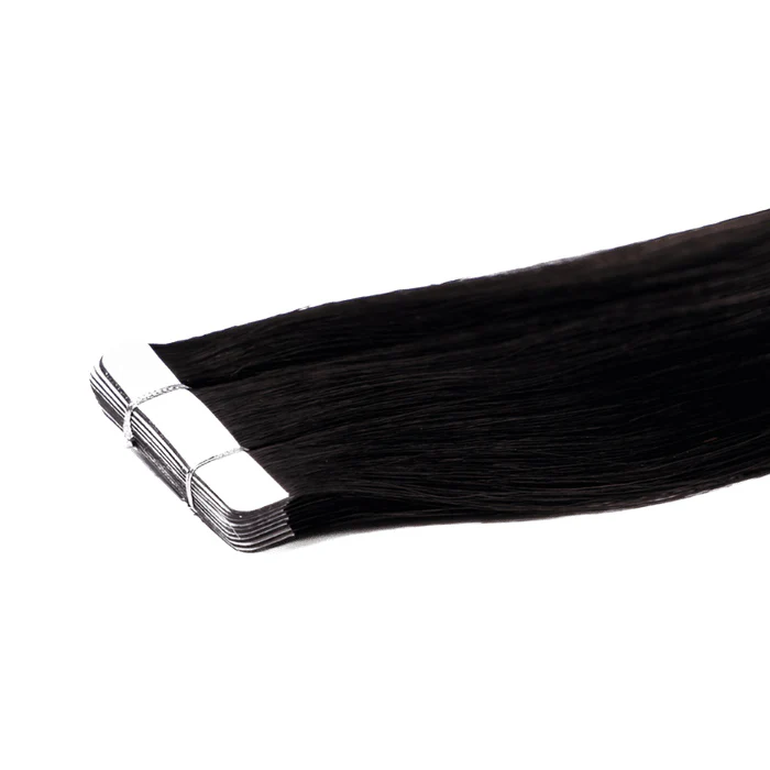 Lord & Cliff Tape-It 100% Remy Human Hair Extensions Weave - SILKY STRAIGHT 18" - Image 2