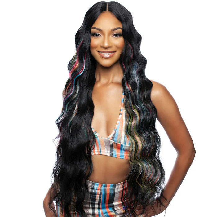 Mane Brown Sugar Clear Human Hair Blend 4" Deep HD Lace Part Wig - BSHC292 - SKIPPER
