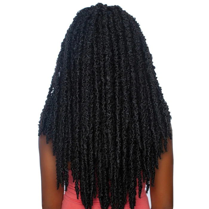 Mane Concept Afri Naptural Pre-Looped Crochet Braid - 2X BUTTERFLY LOCS 18" - Image 4