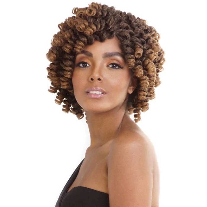 Mane Concept Afri-Naptural Pre-Looped Crochet Braid - CASSIE CURL 10"