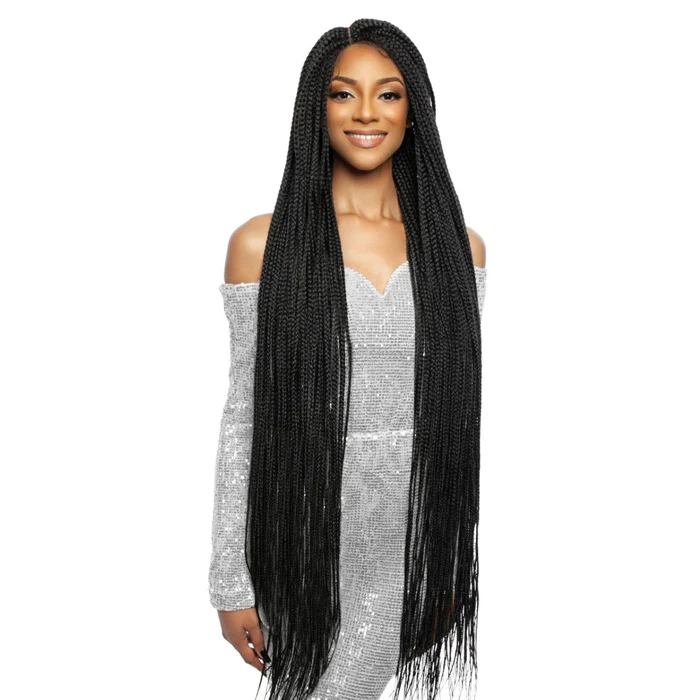 Mane Concept Inspire Braid 4x4 HD Lace Front Wig - RCHB203 BOX BRAID 46"
