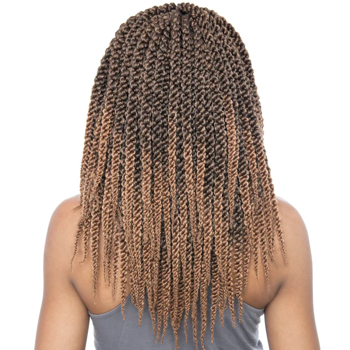 Mane Concept Isis Afri Naptural Medium Pre-Looped Crochet Braid - 3D CUBIC TWIST 14" - Image 4