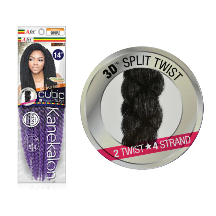 Mane Concept Isis Afri Naptural Medium Pre-Looped Crochet Braid - 3D CUBIC TWIST 14" - Image 5