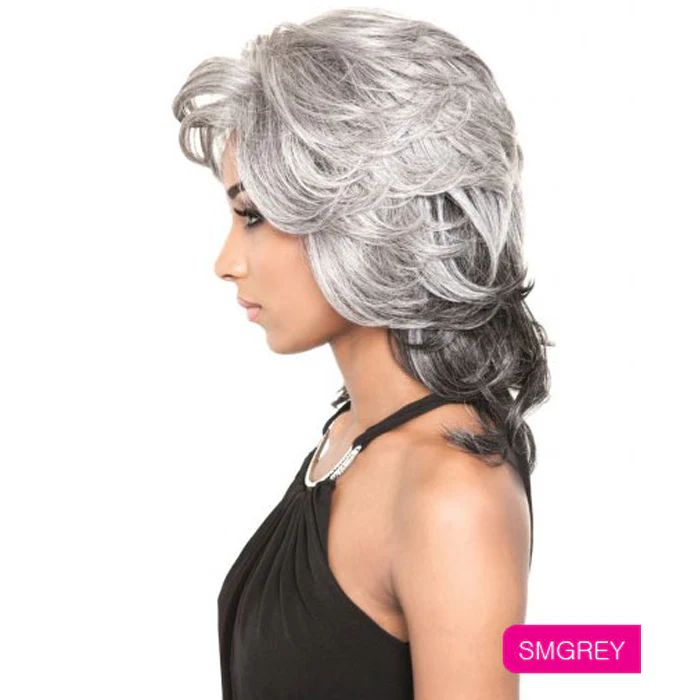 Mane Concept Isis Brown Sugar Silk Human Hair Blend 4x4 Lace Front Wig - BS611 - Image 3