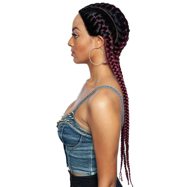 Mane Concept Red Carpet Premiere Ghana Braid Lace Front Wig - RCBG01 HERA 28" - Image 3