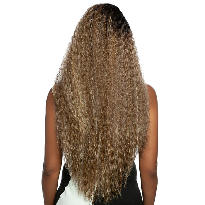 Mane Concept Red Carpet Synthetic Hair 5" Deep Parting HD Wet Wave Lace Front Wig - RCHW208-LEMON - Image 4
