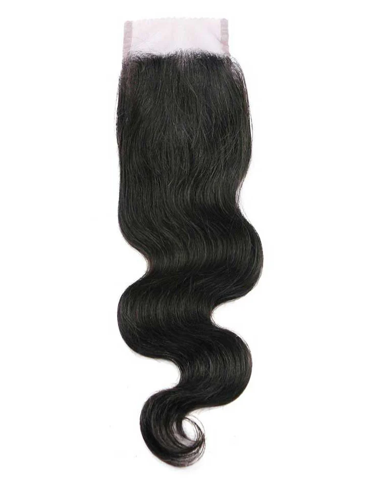 Mane Concept Trill Brazilian Virgin Remy 4x4 Swiss Lace Closure 100% Human Human Hair - BODY WAVE 14" - Image 3