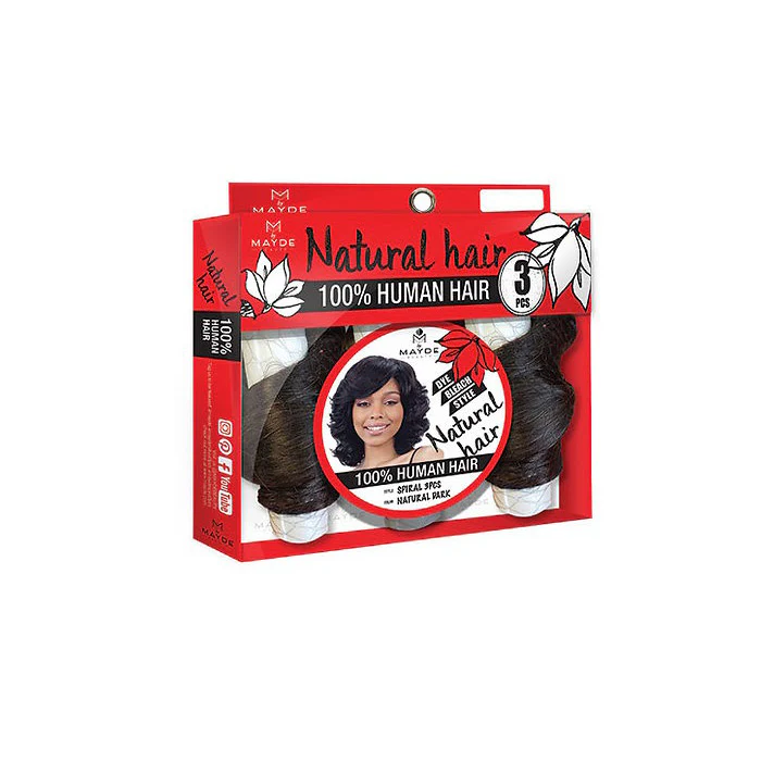 Mayde Beauty 100% Human Hair Weave - SPIRAL 3PCS - Image 3