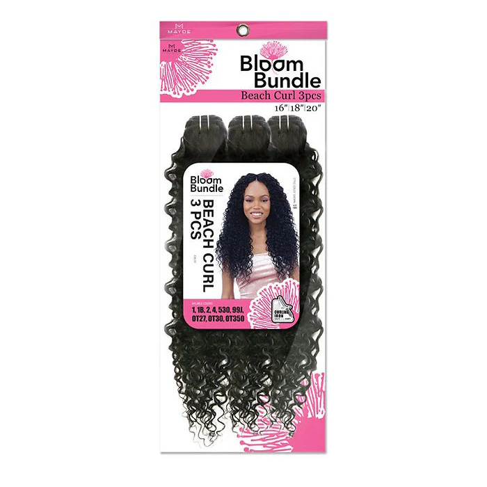Mayde Beauty Bloom Bundle Weave - BEACH CURL 3PCS (16"/18"/20") - Image 3