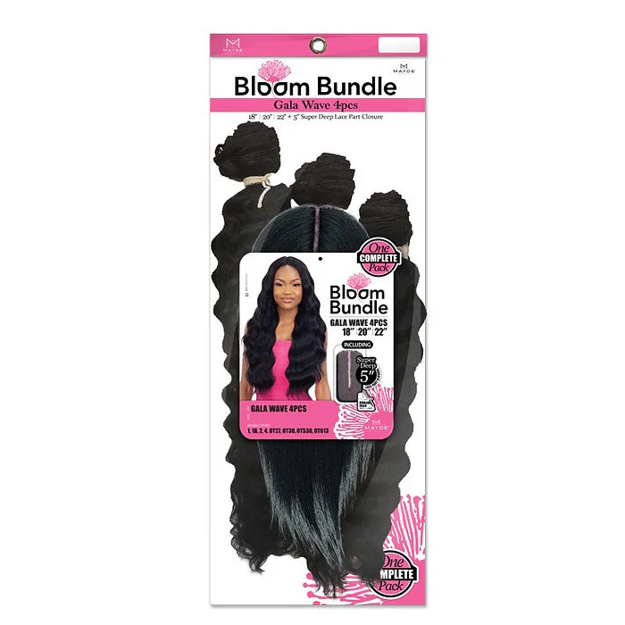 Mayde Beauty Bloom Bundle Weave - GALA WAVE 18/20/22" 3 PCS + CLOSURE - Image 4