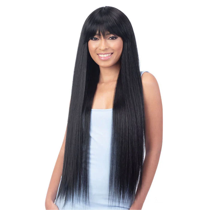 Mayde Beauty Candy Curtain Bang Synthetic Full Wig - ERIN - Image 5
