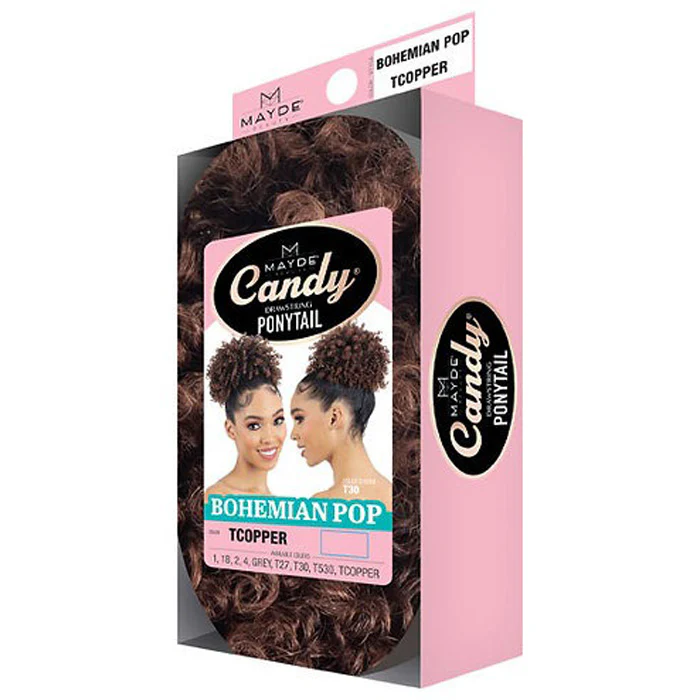 Mayde Candy Drawstring Ponytail - BOHEMIAN POP - Image 5