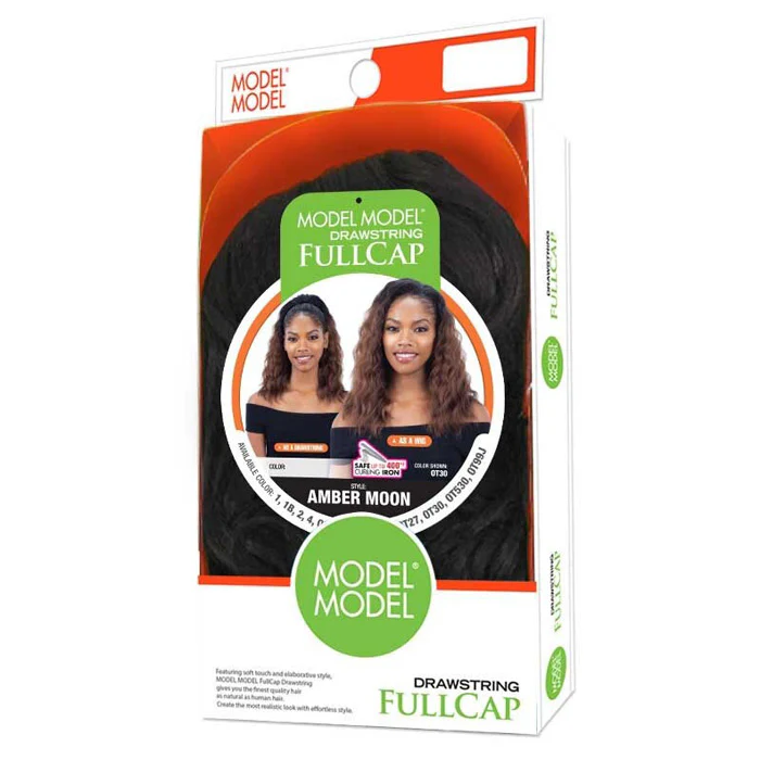 Model Model Drawstring Full Cap Synthetic Half Wig - AMBER MOON - Image 3
