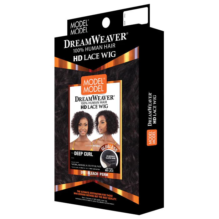 Model Model Dream Weaver Glueless 100% Human Hair HD Lace Front Wig - DEEP CURL - Image 4