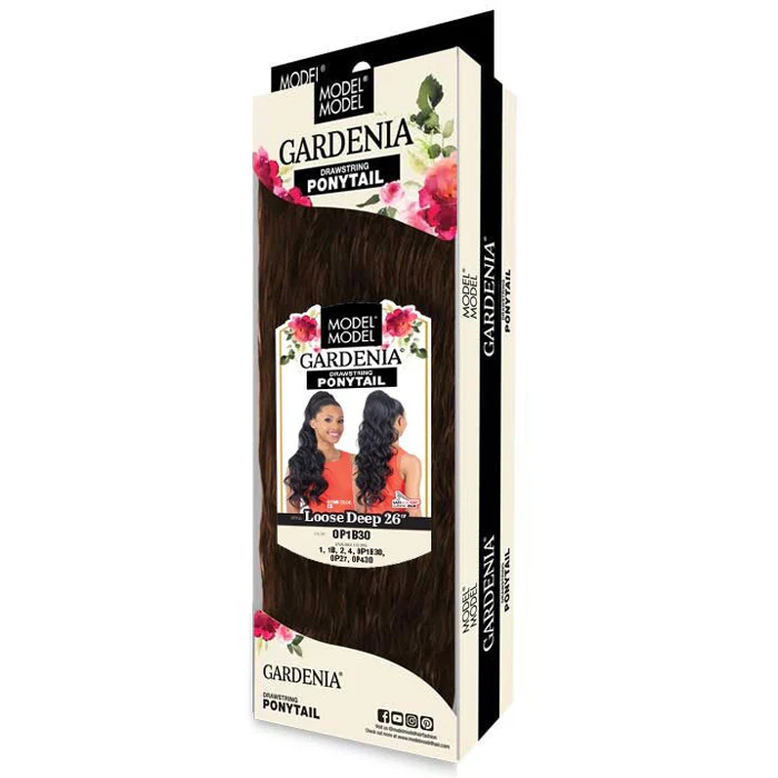 Model Model Gardenia Drawstring Ponytail - LOOSE DEEP 26" - Image 5