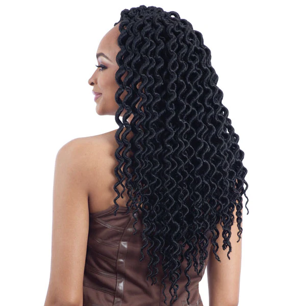 Model Model Glance Crochet Braid 2X LARGE SOFT CURLY FAUX LOC 14 Inch - Image 2
