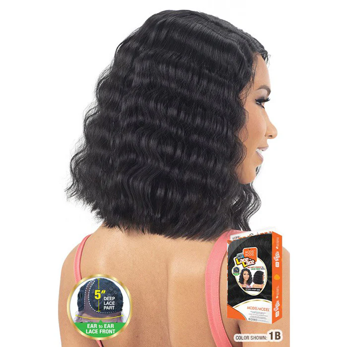 Model Model Lace to Lace HD Lace Front Wig - DEFINED CRIMP CURL - Image 5