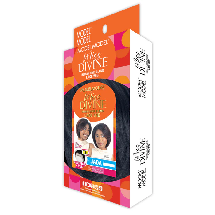 Model Model Miss Divine Glueless Human Hair Blend HD Lace Front Wig - JADA - Image 8