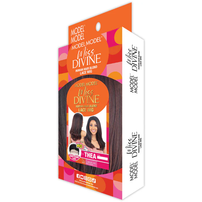 Model Model Miss Divine Glueless Human Hair Blend HD Lace Front Wig - THEA - Image 5