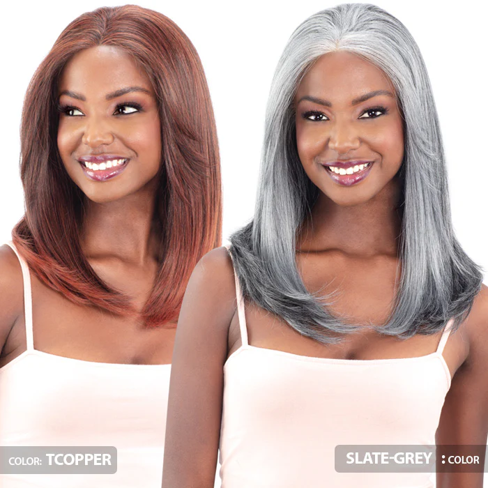 Model Model Miss Divine Glueless Human Hair Blend HD Lace Front Wig - ZOE - Image 3