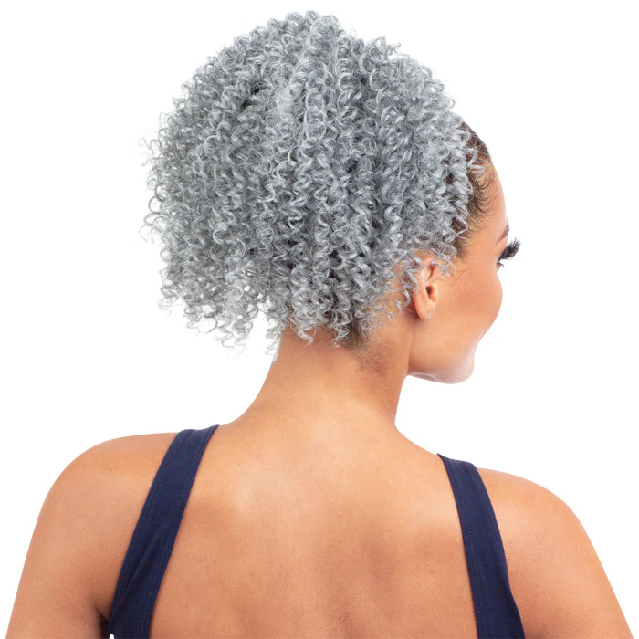 Model Model Miss Divine Human Hair Blend Drawstring Ponytail - SPRINGY - Image 2