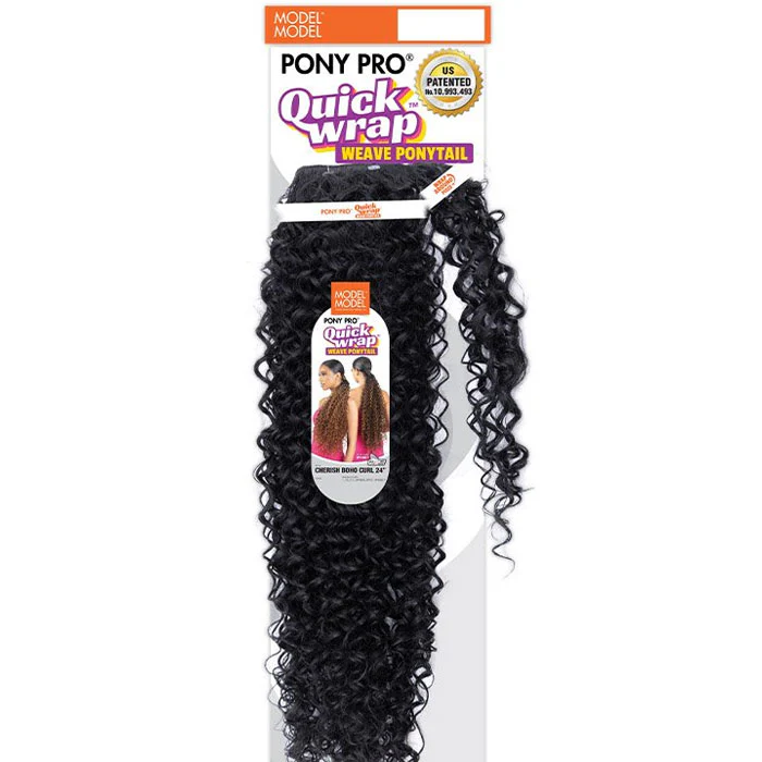 Model Model Pony Pro Ponytail - CHERISH BOHO CURL 24" - Image 8
