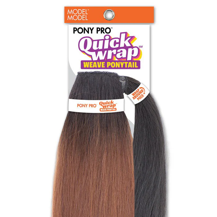 Model Model Pony Pro Quick Wrap - WEAVE PONYTAIL SMOOTH STRAIGHT - Image 3