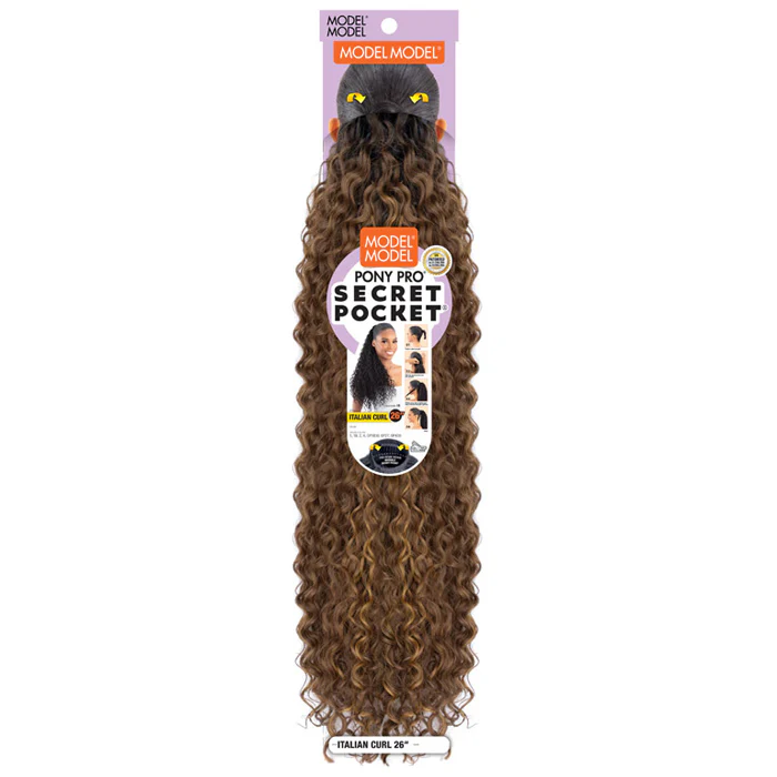 Model Model Pony Pro Secret Pocket Ponytail - ITALIAN CURL 26" - Image 3