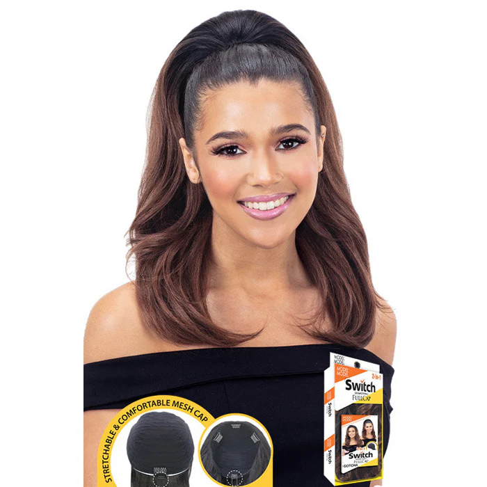 Model Model Switch Drawstring Full Cap 2 In 1 Half Wig - GOTCHA - Image 2