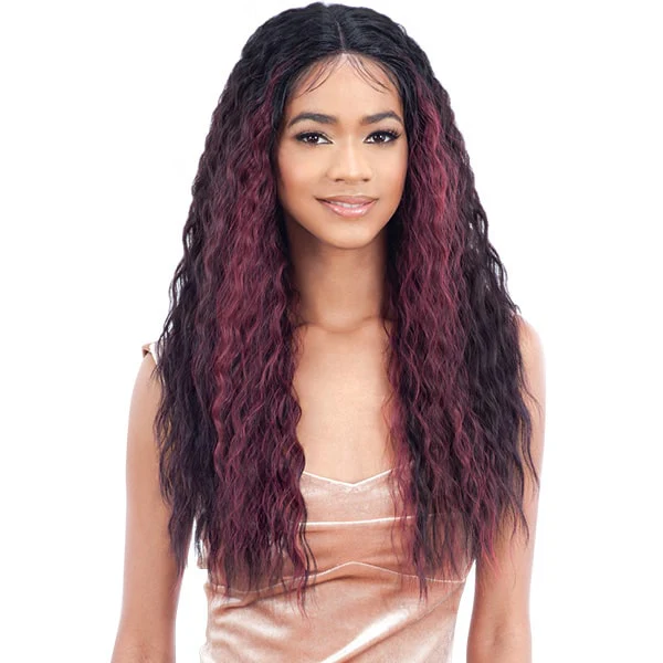 Model Model Synthetic EOP Lace Front Wig - EDGES ON POINT 703 - Image 3
