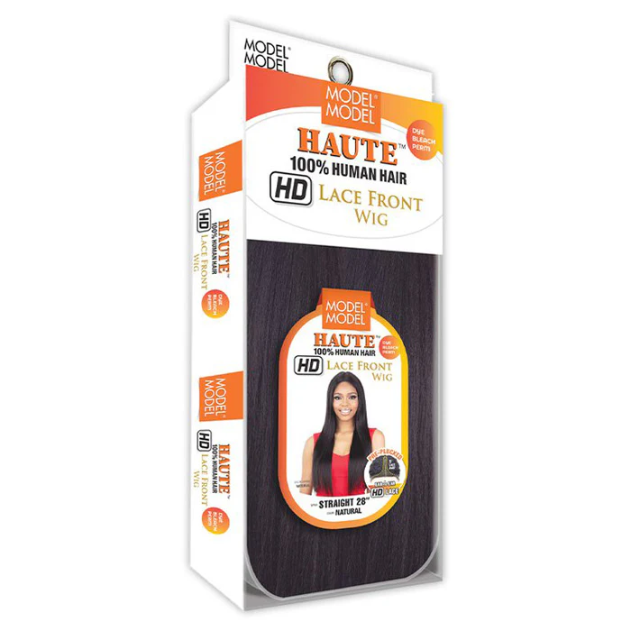 Model Model Haute 100% Human Hair HD Lace Front Part Wig - STRAIGHT 28 - Image 3
