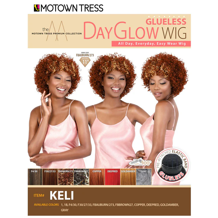 Motown Tress Day Glow Wig Glueless Full Wig - KELI - Image 4