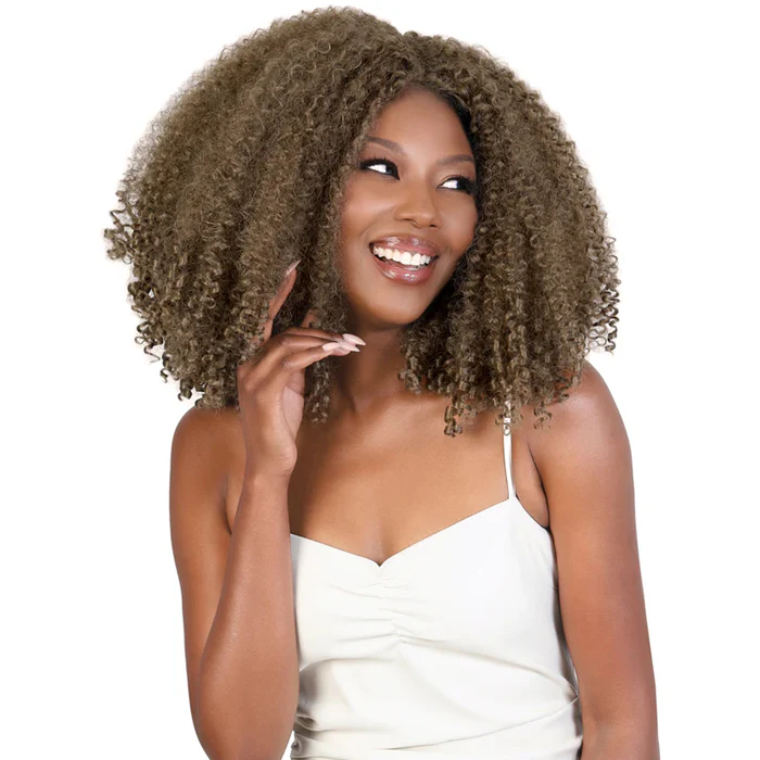 Motown Tress Glam+Airy Glueless Pre-Styled Quick & Easy Crochet Wig - WHC.AFRO4C - Image 3