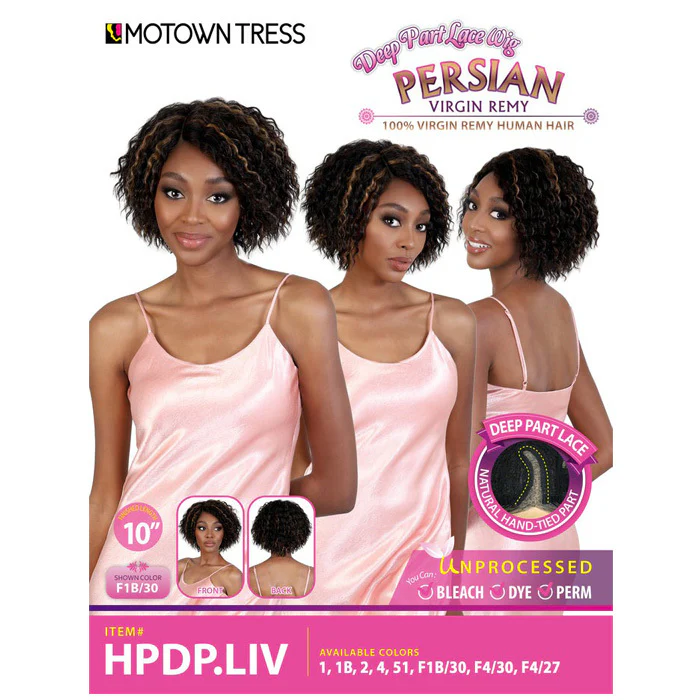 Motown Tress Persian 100% Virgin Remy Human Hair Deep Part Lace Wig - HPDP.LIV - Image 5
