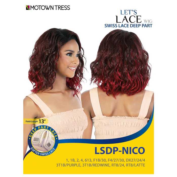 Motown Tress Swiss Lace Deep Part Wig - LSDP-NICO - Image 7