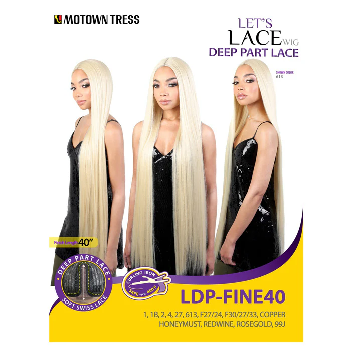 Motown Tress Let's Lace Deep Part Front Wig - LDP-FINE40 - Image 4