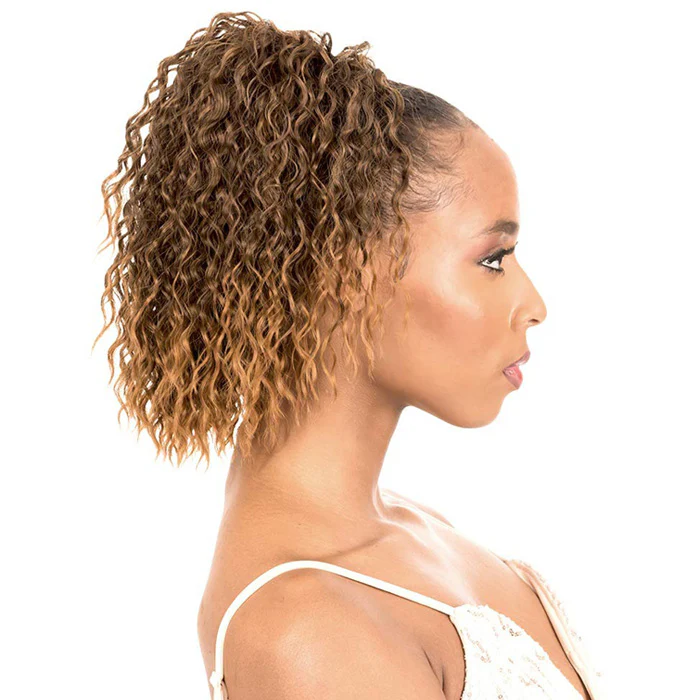 New Born Free Drawstring Ponytail - 0378 CHERRY - Image 2