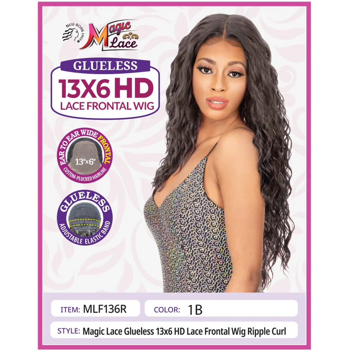 New Born Free Magic Lace Glueless 13x6 HD Lace Front Wig - MLF136R - RIPPLE CURL - Image 2