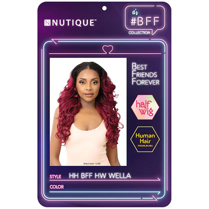 Nutique BFF Human Hair Blend Half Wig - WELLA - Image 4