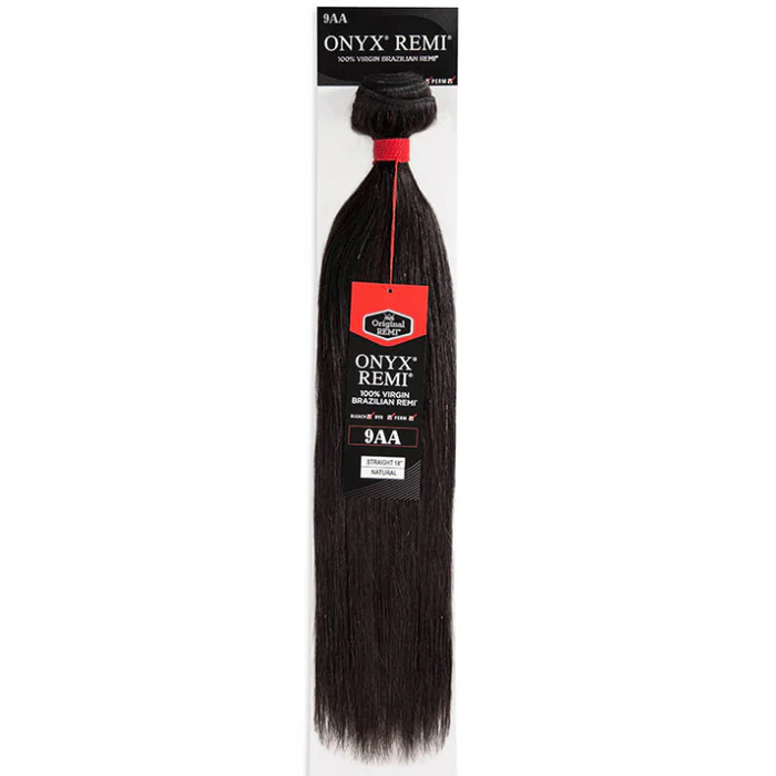 Onyx 9AA 100% Brazilian Virgin Remi Human Hair Weave Bundle - STRAIGHT 10"-14"