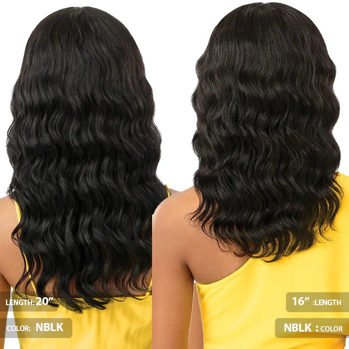 Outre 100% Unprocessed Human Hair Lace Part Wig - OCEAN BODY 16"/20" - Image 5