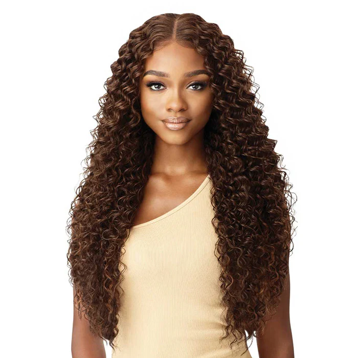 Outre 360 Frontal Lace 100% Human Hair Blend 13X6 HD Lace Front Wig - KAYREENA