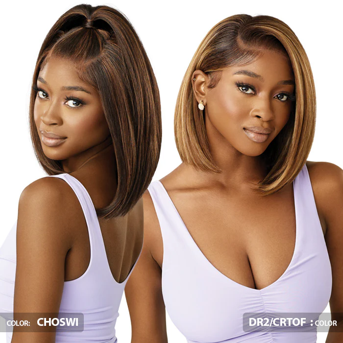 Outre Airtied Glueless Human Hair Blend 13x4 HD Lace Front Wig HHB-NATURAL YAKI 12" - 100% Fully Hand-Tied - Image 2