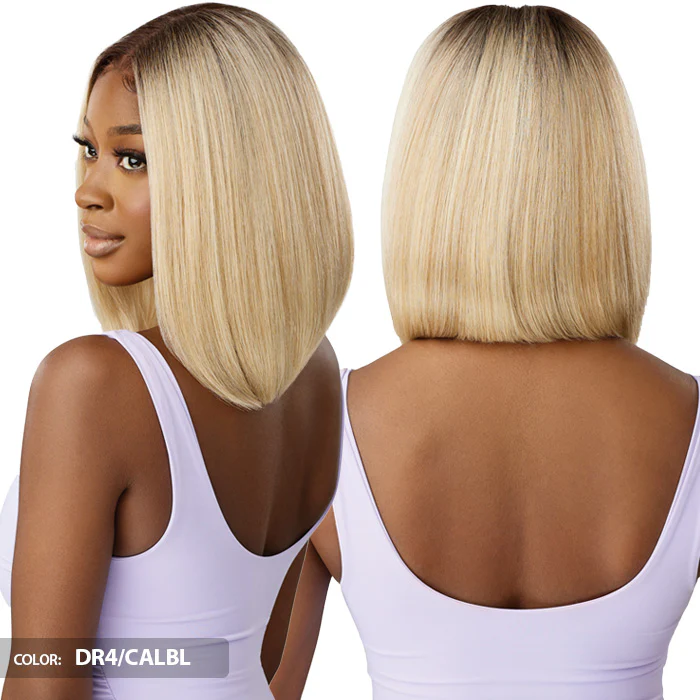 Outre Airtied Glueless Human Hair Blend 13x4 HD Lace Front Wig HHB-NATURAL YAKI 12" - 100% Fully Hand-Tied - Image 4