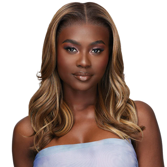 Outre Airtied Glueless Human Hair Blend 13x6 HD Lace Front Wig - LOOSE BODY WAVE 18" - 100% Fully Hand-Tied